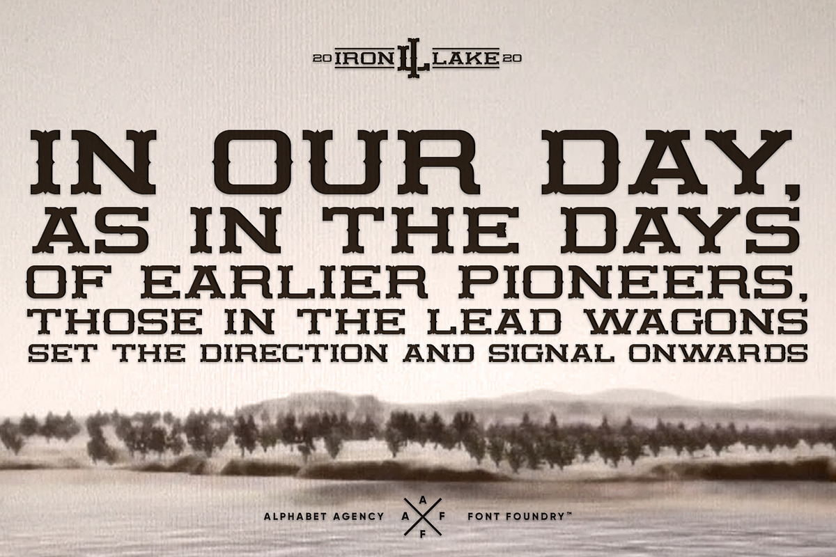 IRON LAKE FONT DUO preview 2