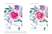 Watercolor Happy Mother's  Day, a Card Template by Anna's Lettering (Thumbnail 2 of 9)