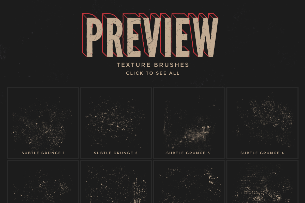 Subtle grunge Photoshop brushes, a Brush Add-On by MiksKS (Photo 8 of 9)