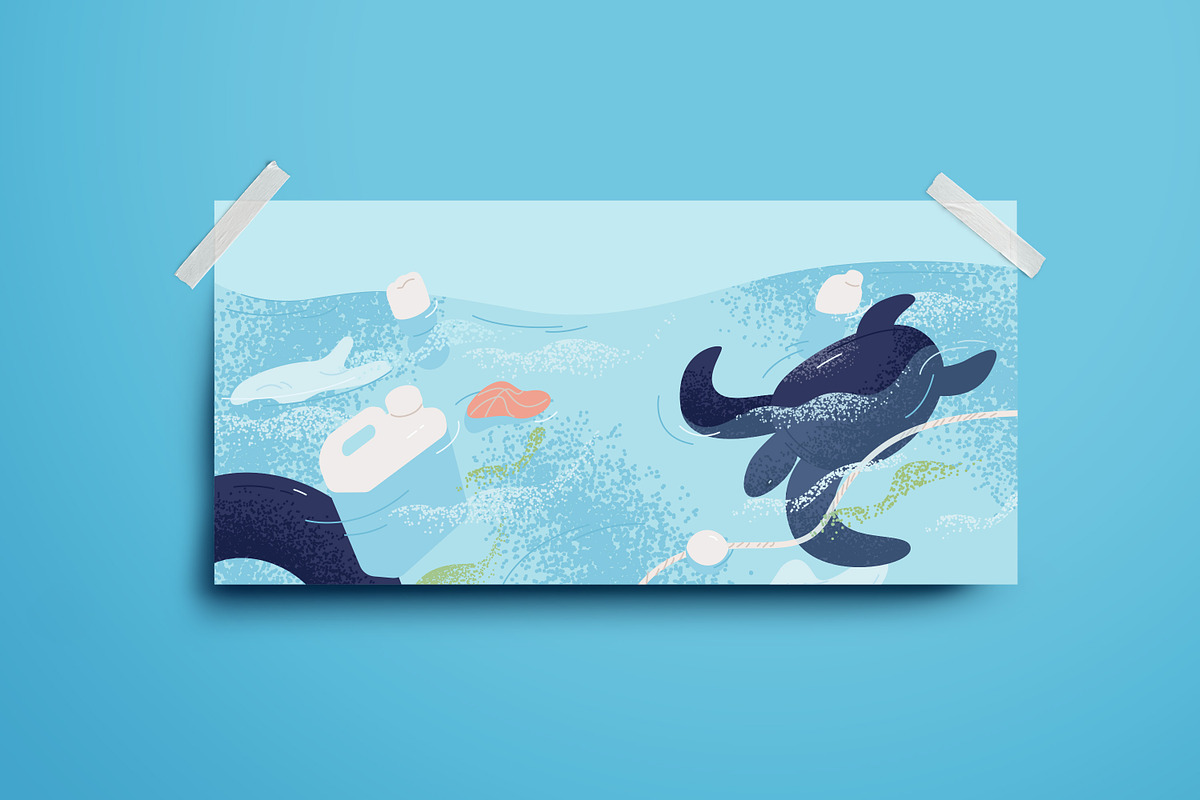 Marine pollution, an Animal Illustration by Good Studio (Photo 3 of 3)