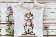 Whimsical Grandpa Clipart, an Illustration by OK Design (Thumbnail 5 of 6)