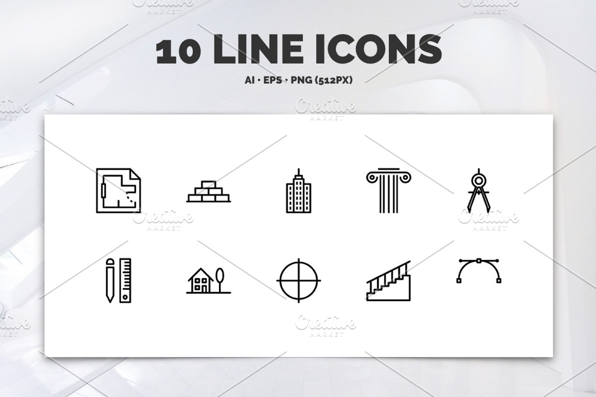 Premium »Architecture« Icons, an Icon by IconUncle (Photo 2 of 4)