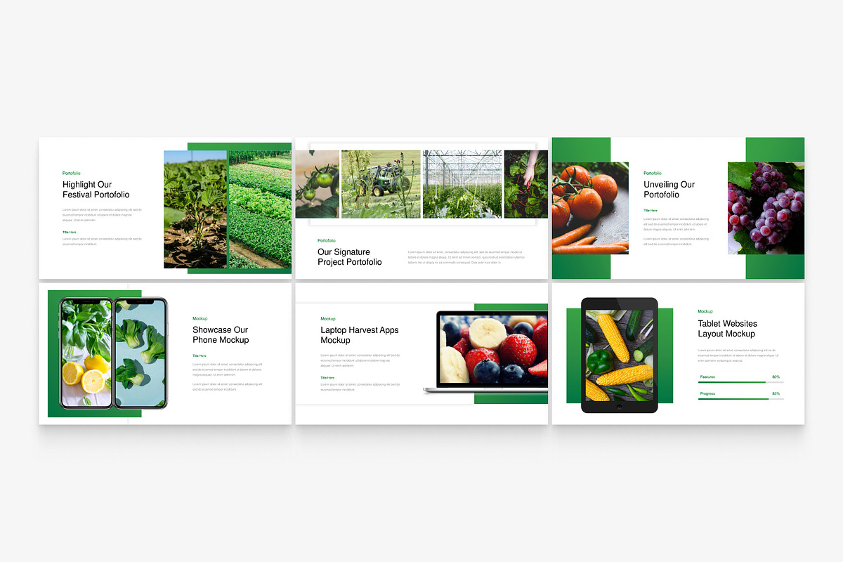 Green Nature Harvest Presentation, a Presentation Template by Eklip Studio (Photo 4 of 5)