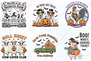 Vintage Halloween Farm PNG Bundle, an Illustration by CraftArtStudio (Thumbnail 2 of 6)