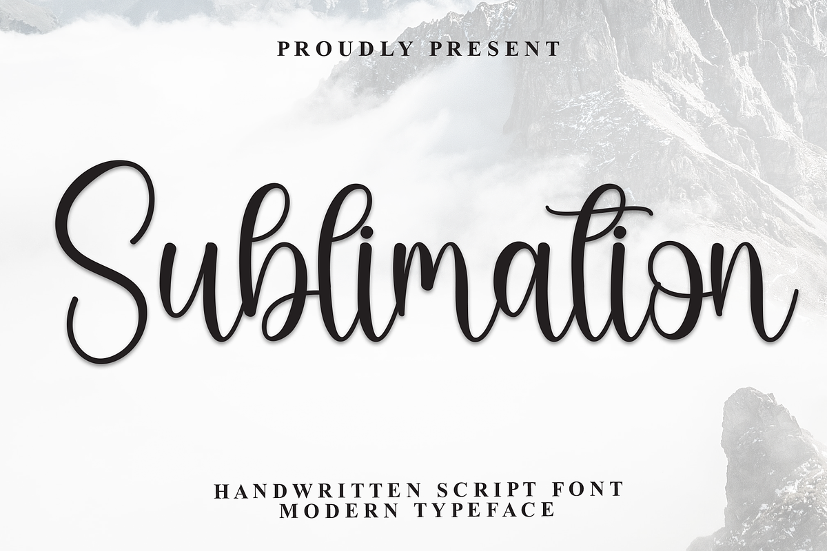 Sublimation | Script Font, a Handwritten Font by Scratchones (Photo 1 of 8)