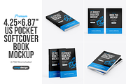 US Pocket Softcover Book Mockup, a Books & Magazine Mockup by SimplDesign (Thumbnail 1 of 13)