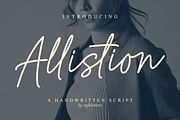 Allistion - Handwritten Script, a Handwritten Font by MJB Letters (Thumbnail 1 of 10)