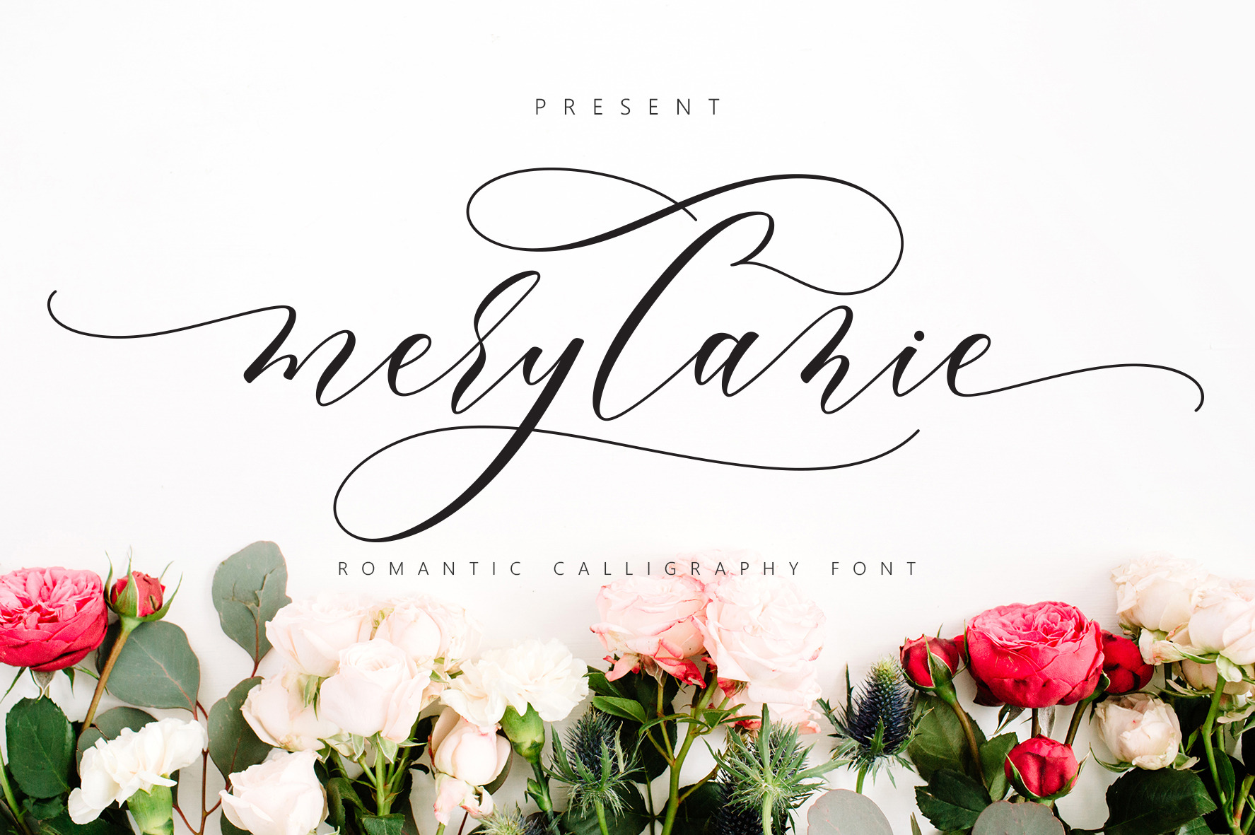 Merylanie Script, a Script Font by JamalCreativeStudio