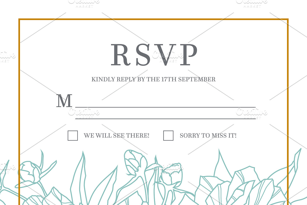 Wedding Invitation Set, an Invitation Template by Greeek (Photo 3 of 4)