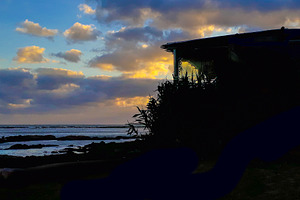 Coastal sunset silhouette landscape, montevideo, uruguay, a Nature Photo by DanFLCreativo