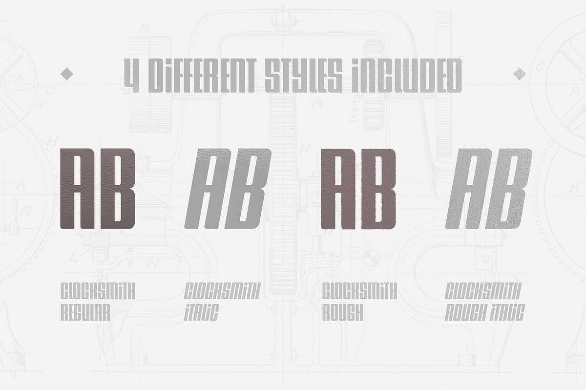 Clocksmith - Bold Display Font, a Sans Serif Font by AlienValley (Photo 2 of 7)
