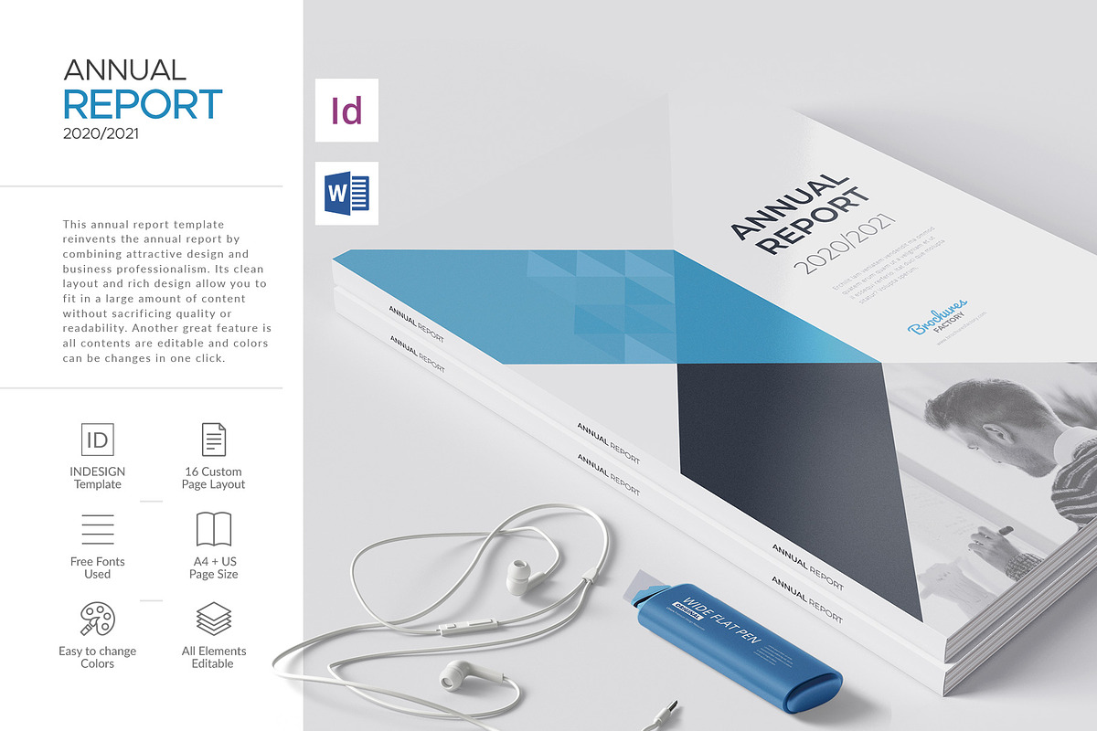 Annual Report, a Brochure Template by BrochuresFactory (Photo 1 of 11)