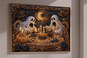 Quilled Halloween Wall Art Set, a Seasonal Illustration by PrintablesByFranklyn (Thumbnail 6 of 14)