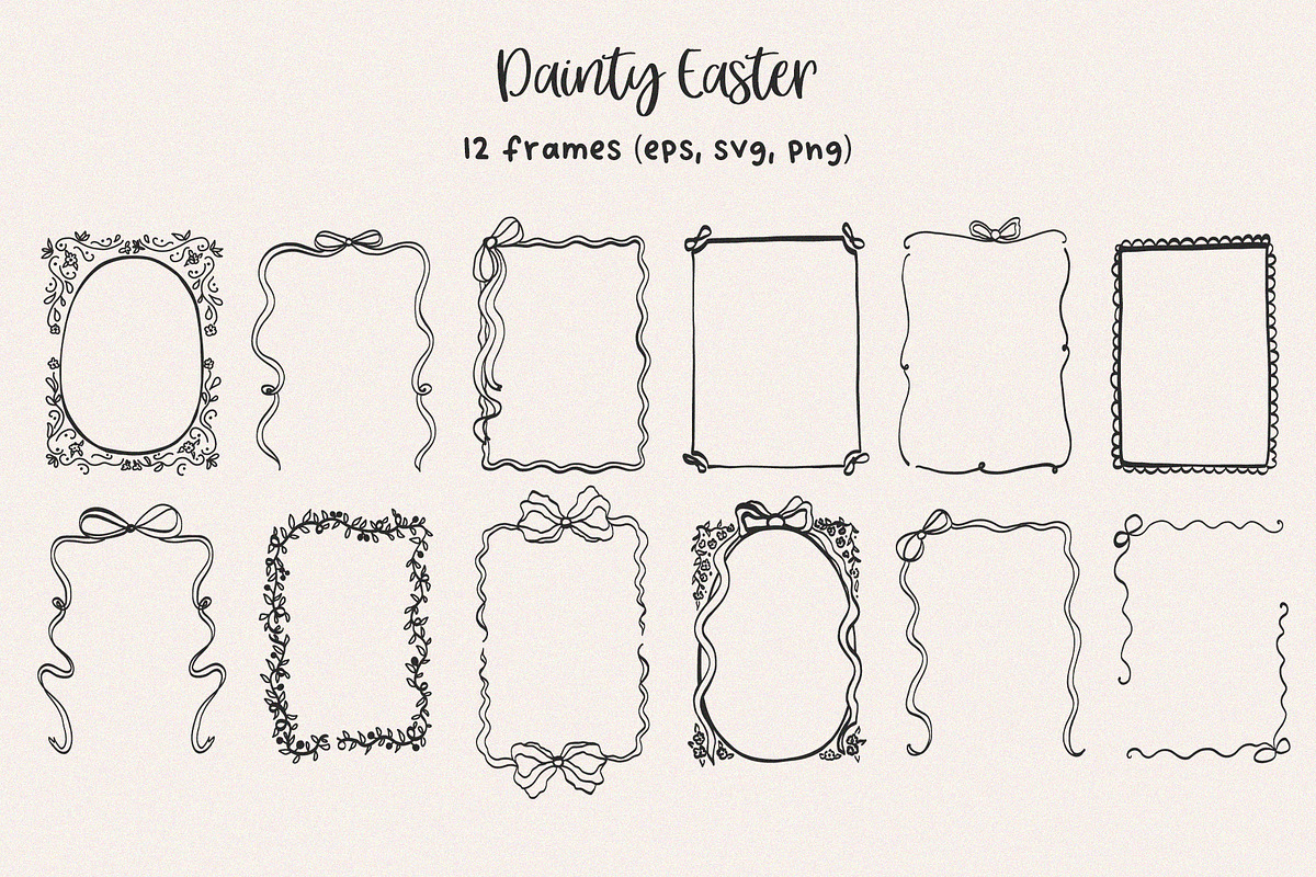 DAINTY EASTER - whimsy hand drawn, a Seasonal Illustration by Madiwaso (Photo 4 of 14)