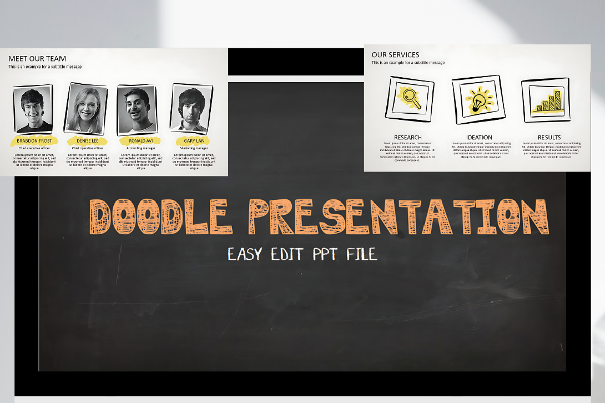 Doodle Powerpoint Presentation, a Presentation Template by Digital Planner Vault (Photo 1 of 10)