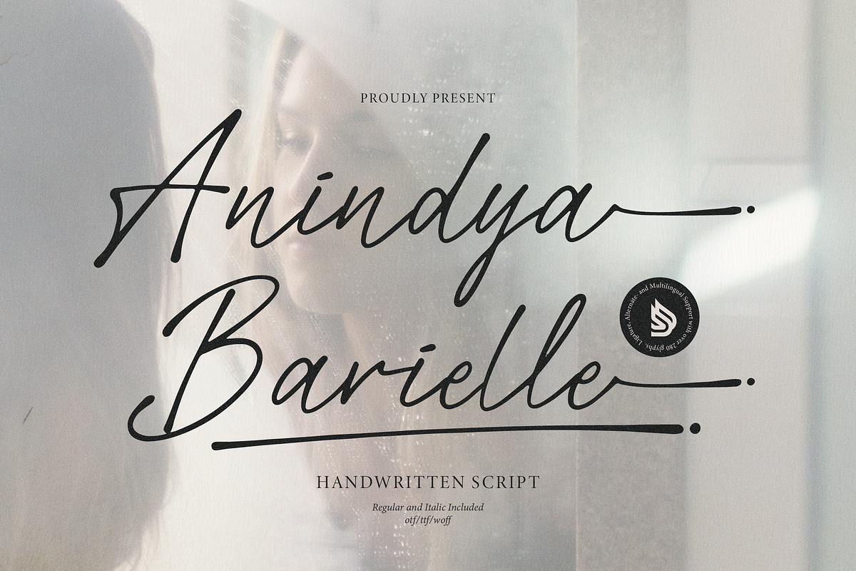 Anindya Barielle Handwritten Script, a Script Font by Denustudios (Photo 1 of 15)