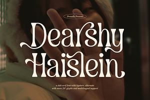 Dearshy Haislein Slab Serif Font