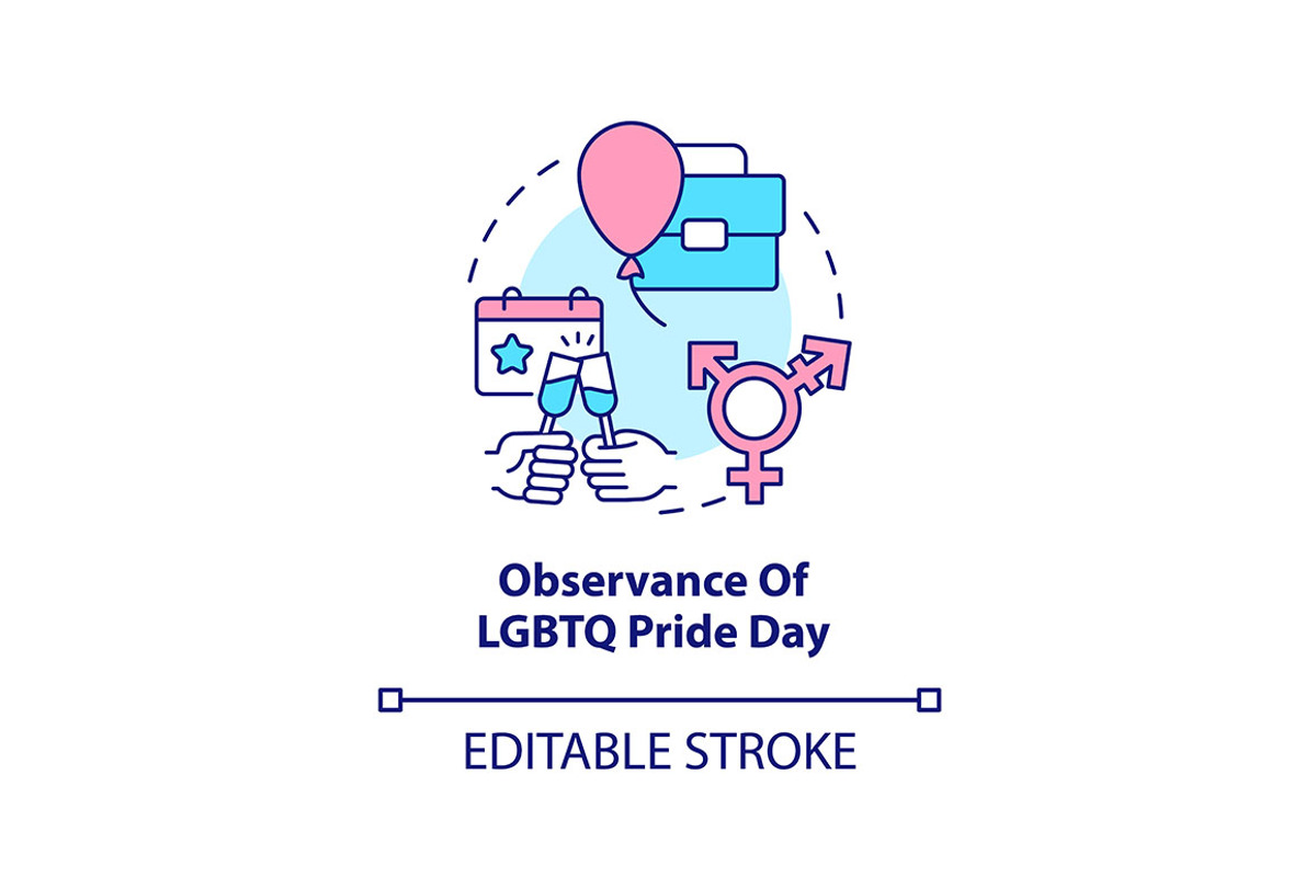 Observance of LGBTQ pride day, an Icon by IMG Visuals