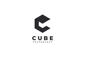 Cube - Letter C Logo