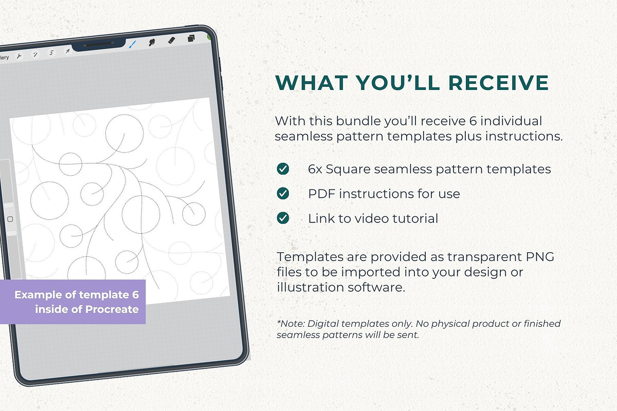 6 Seamless Pattern Templates (Vol 1), a Pattern Graphic by Fern & Quill (Photo 3 of 12)