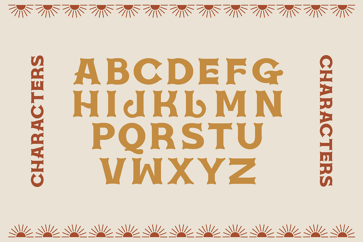 Palasio Typeface | Desert Font, a Font by NienowBrand (Photo 2 of 8)