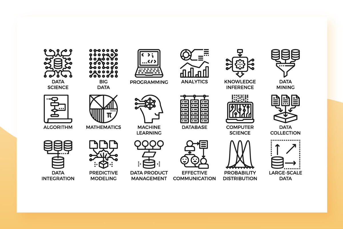 Data Science Icons, an Outline Icon by Becris (Photo 3 of 3)