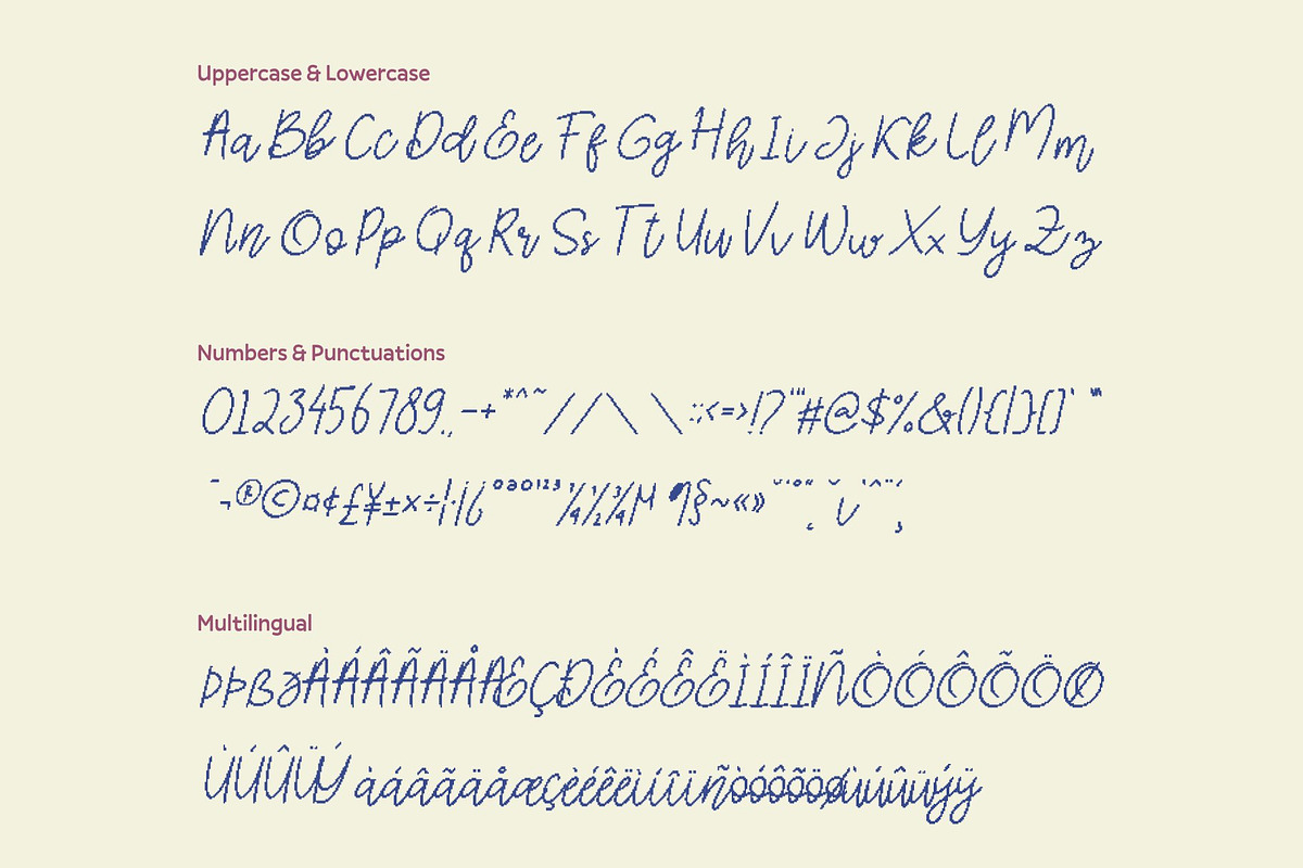 CS Elysia Pixel, a Script Font by Craft Supply Co. (Photo 8 of 8)