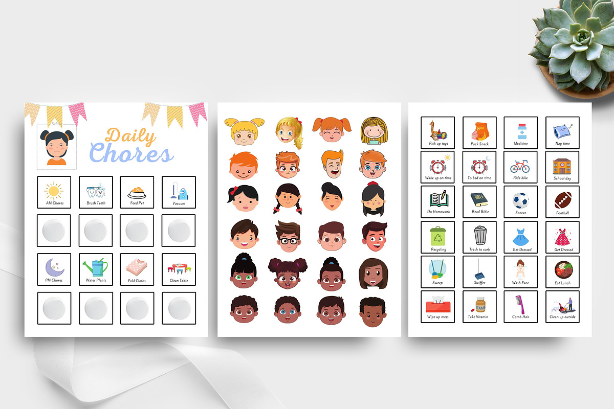 Editable Canva Kids Chora Chart Icon, a Stationery Template by Ultimate Template Shop (Photo 3 of 5)