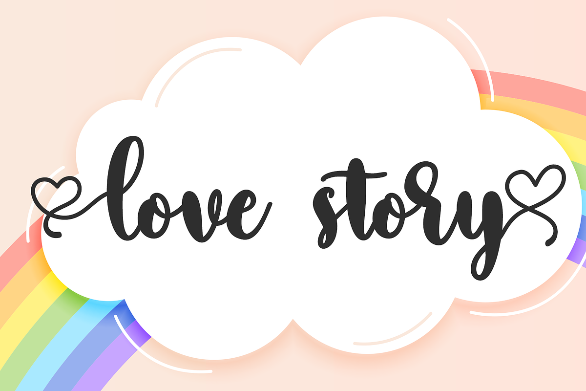 Smurs | Love Font, a Script Font by BearyType Studio (Photo 2 of 8)