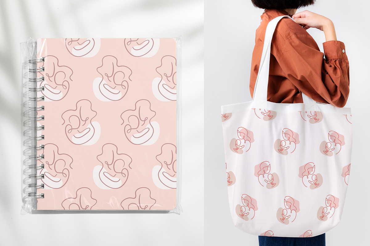 Mother and Baby Vector Pack +SVG, a Graphic by Katrinelly (Photo 9 of 11)