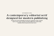 Jenbior - A Modern Editorial Serif, a Serif Font by Valentino Vergan (Thumbnail 2 of 14)