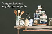 Cottage Kitchen Pottery & Dishes, a Food Illustration by plaidGecko (Thumbnail 5 of 8)