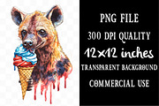 4th of July Hyena Sublimation, an Illustration by Designking (Thumbnail 4 of 5)