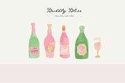 Champagne Clipart!, an Illustration by Jordyn Grace Design (Thumbnail 3 of 4)