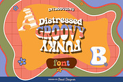 Distressed Groovy Funky, a Font by Beast Designer (Thumbnail 1 of 2)