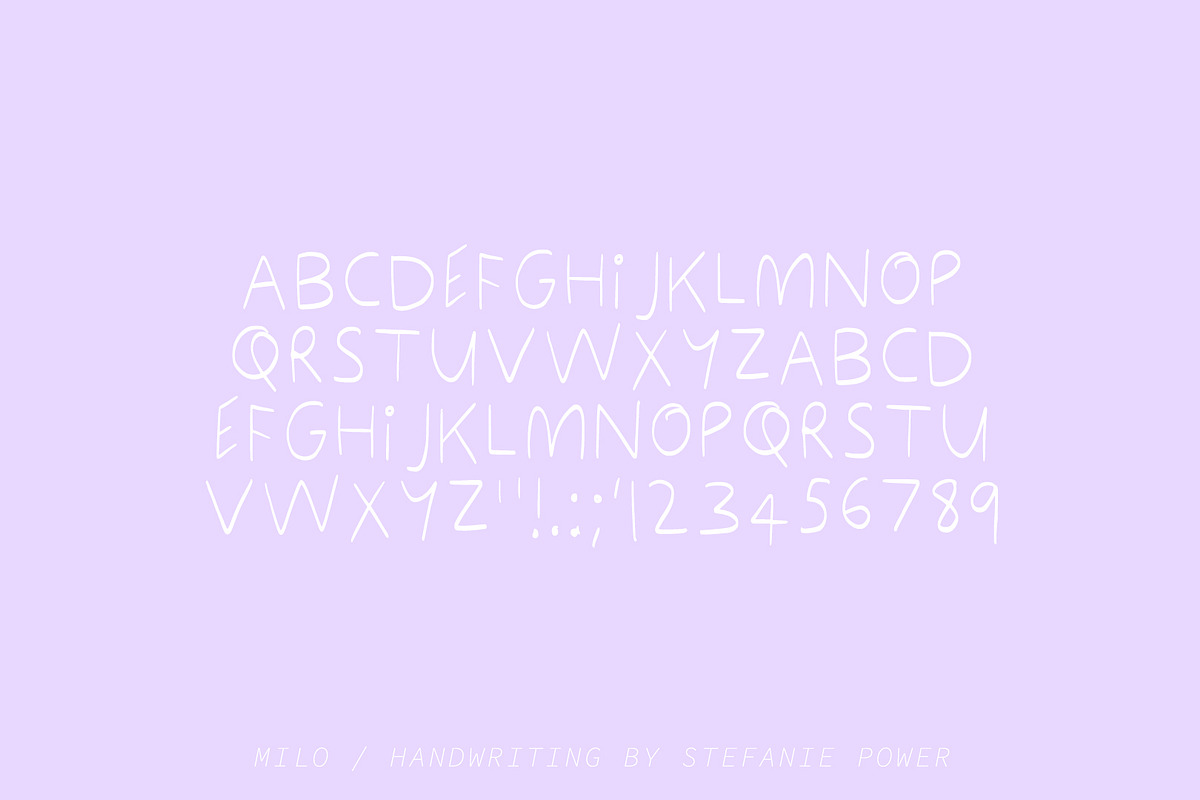MILO | Handwritten Font, a Script Font by Stefanie Madison (Photo 2 of 2)