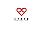 4 vector logos of hearts, a Branding & Logo Template by Magda (Thumbnail 4 of 5)