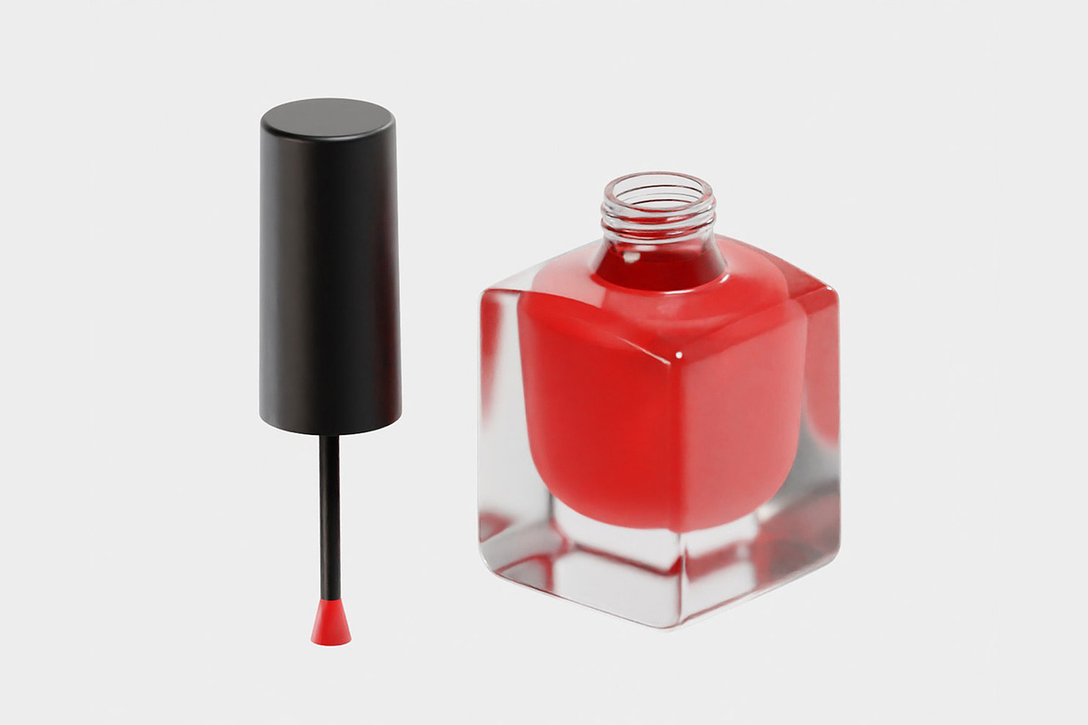 Nail Polish Bottle, an Object 3D Model by fahad121 (Photo 6 of 8)