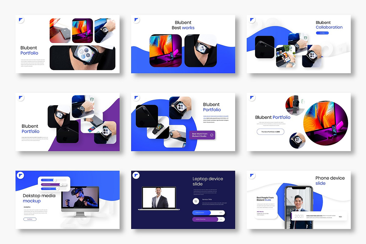 Blubent – Business Keynote Template, a Presentation Template by Dens Creative Studio (Photo 4 of 6)