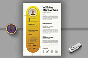 CV Template, a Resume Template by MightyDesign (Thumbnail 1 of 8)
