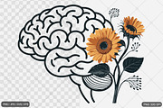 Sunflower SVG PNG Design Bundle, an Illustration by Actual Pixel (Thumbnail 24 of 30)