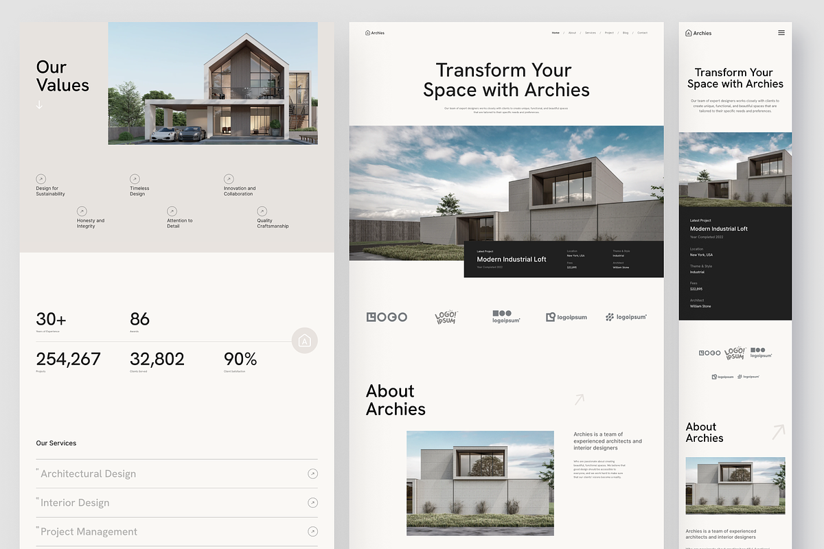 Archies - Architecture Framer, a Websites & App Template by peterdraw (Photo 2 of 7)