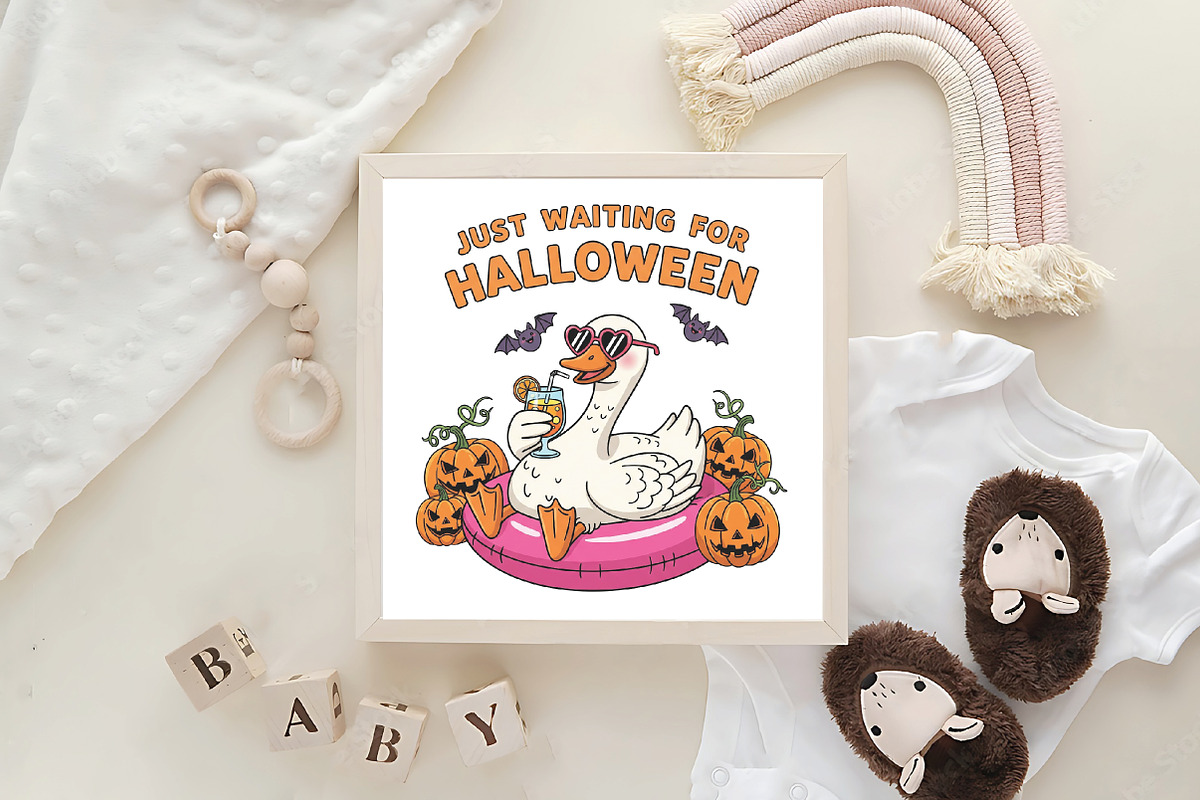 Ghost Goose Halloween Goose PNG, an Illustration by CraftArtStudio (Photo 4 of 4)