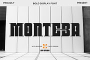 Monteba - Bold Display Font, a Serif Font by Say Studio (Thumbnail 1 of 11)