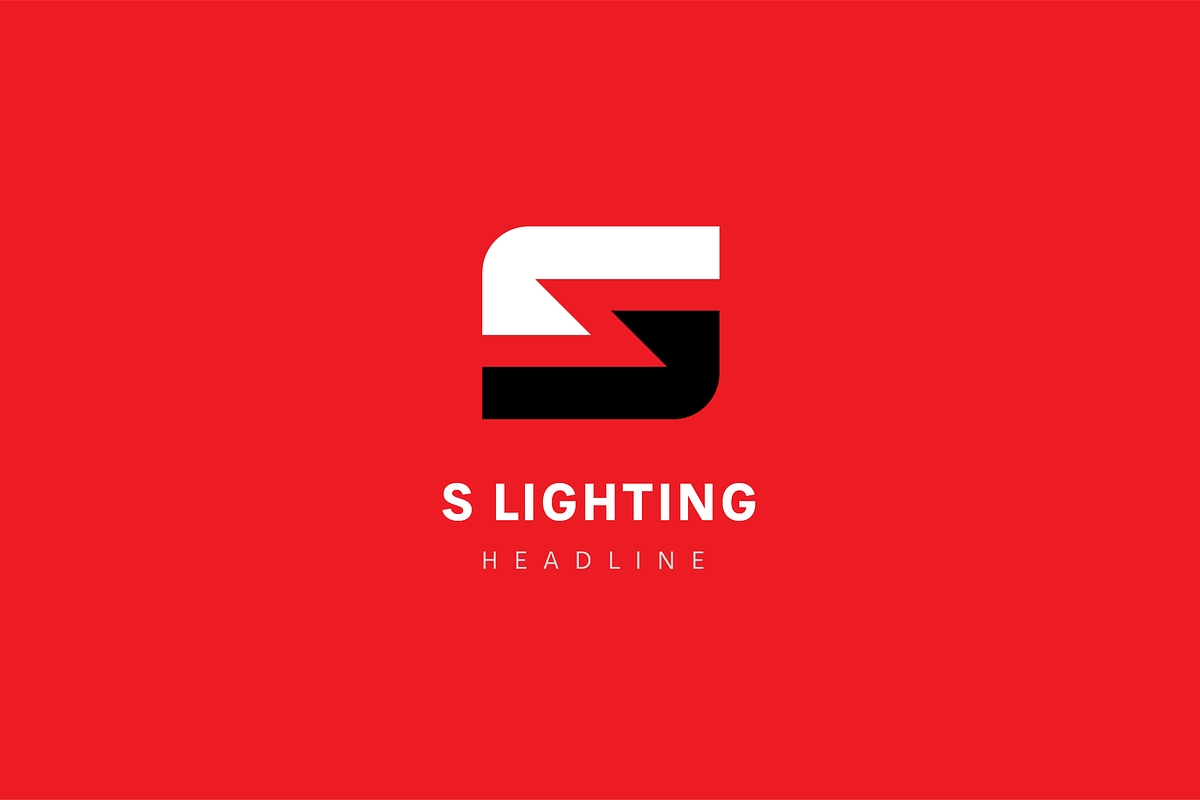 S lighting logo template., a Branding & Logo Template by Anton Akhmatov (Photo 3 of 3)