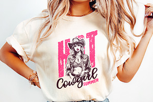 Hot Cowgirl Summer PNG Cowgirl Summe