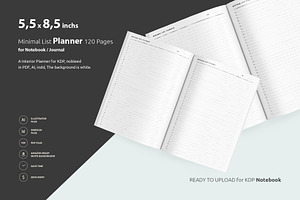 Minimal List Planner 5,5x8,5