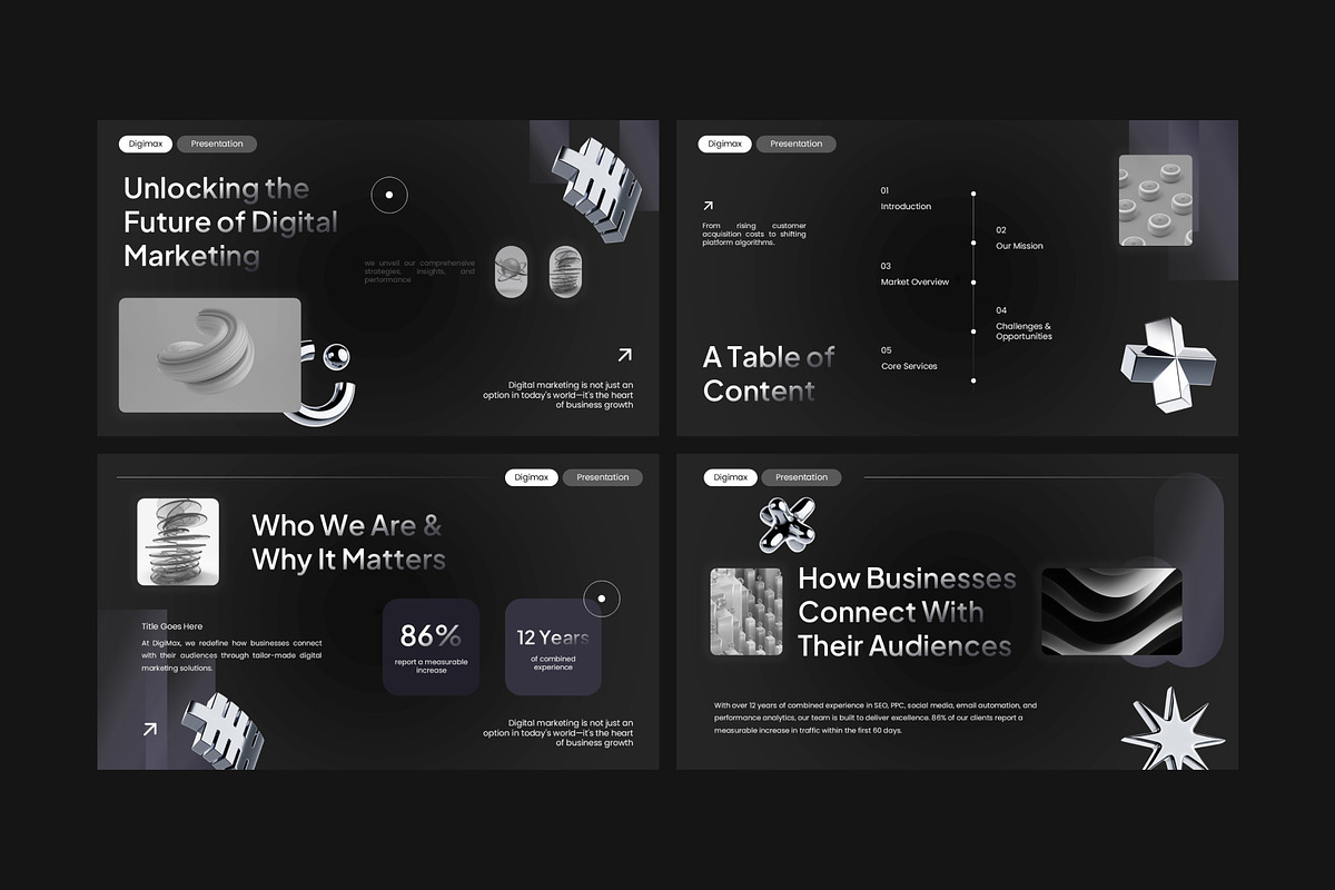Digital Marketing Presentation, a Presentation Template by Eklip Studio (Photo 2 of 6)