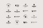 Lettermarks & Logo Templates, a Branding & Logo Template by Paulina Sara Design (Thumbnail 14 of 17)