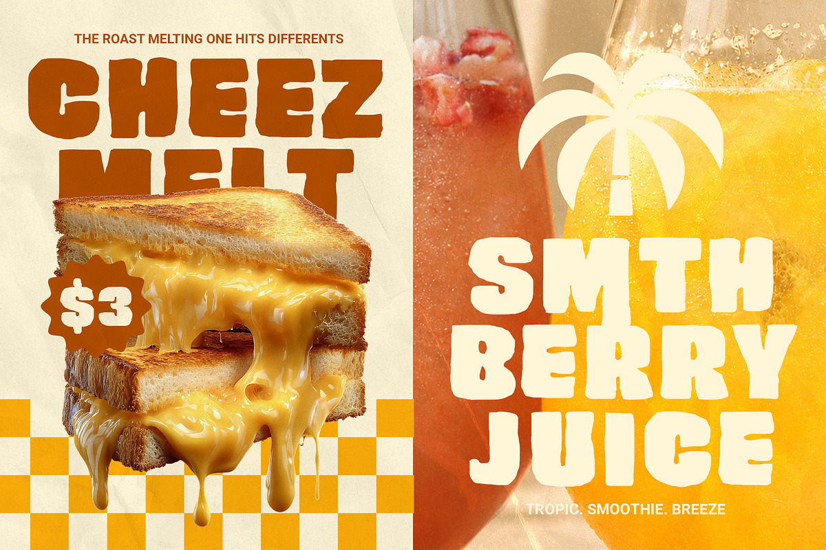 Felty Drops - Rough Display Typeface, a Sans Serif Font by Inviline.co (Photo 4 of 10)